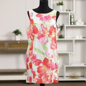 Hutch for Anthropologie NWT Metallic Vibrant Floral Print Sea Green Sheath Dress